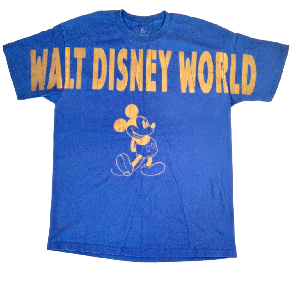 Walt Disney World Mickey Mouse Blue Shirt Sz. L